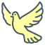 bird flying icon for stress relief from massage